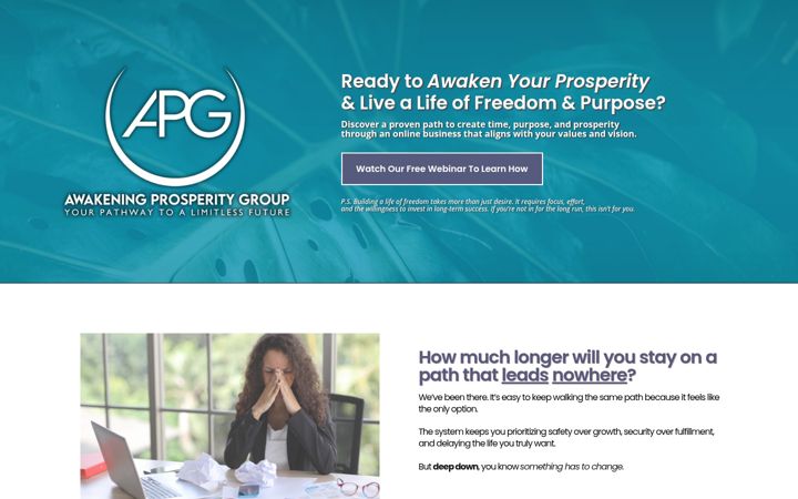 Screenshot of bloomingwithaj.com