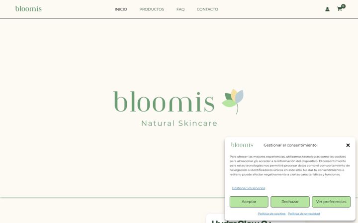 Screenshot of bloomis.ch
