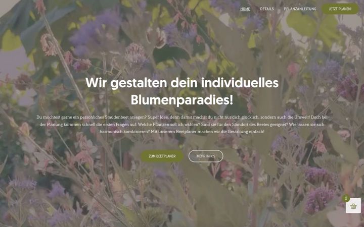 Screenshot of bloomland.garden