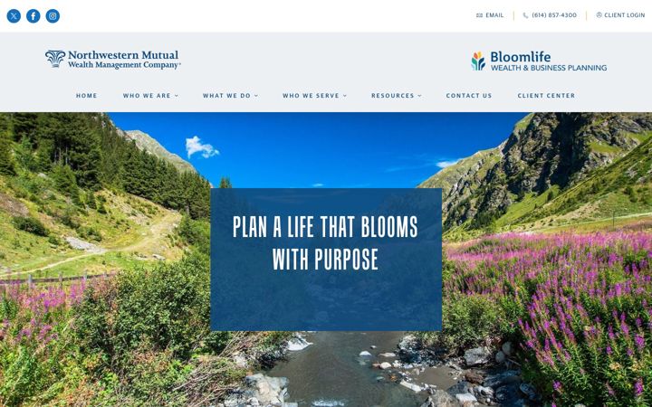 Screenshot of bloomlifewealth.nm.com
