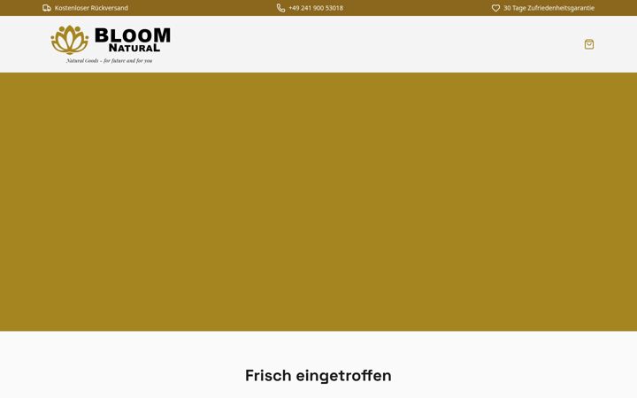 Screenshot of bloomnatural.de