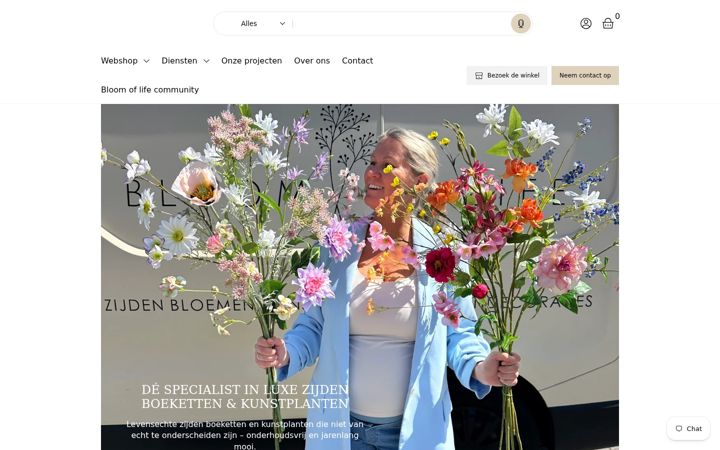 Ekraanipilt saidist bloomoflife.nl