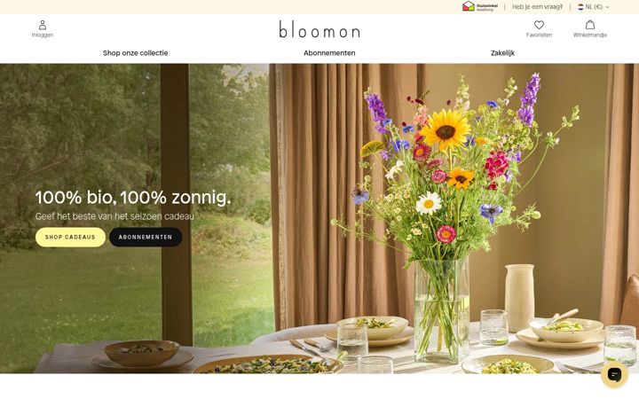 Screenshot of bloomon.nl