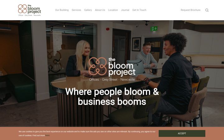 Screenshot of bloomproject.co.uk