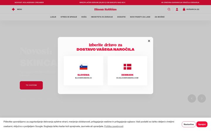 Skärmbild av bloomrobbins.si