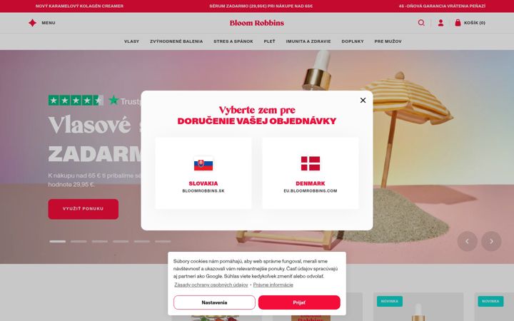 Screenshot of bloomrobbins.sk