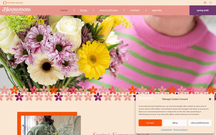 Screenshot of bloomroomflowers.com