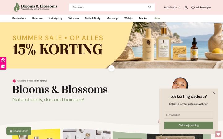 Screenshot of bloomsandblossoms.eu