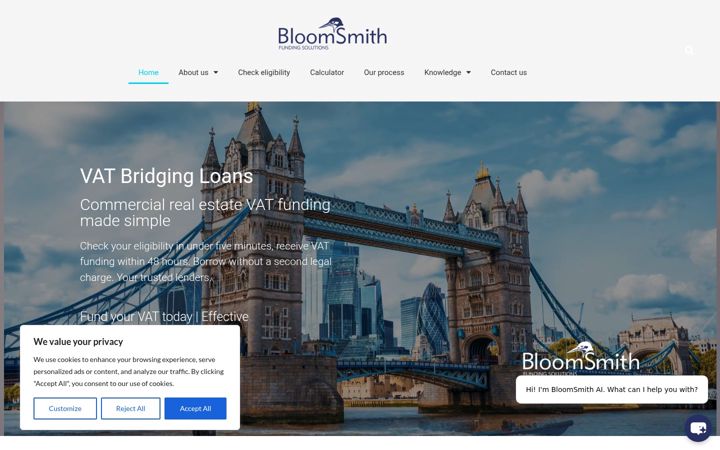 Screenshot of bloomsmith.co.uk
