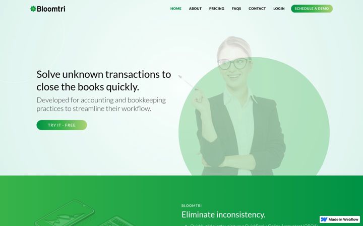 Screenshot of bloomtri.com