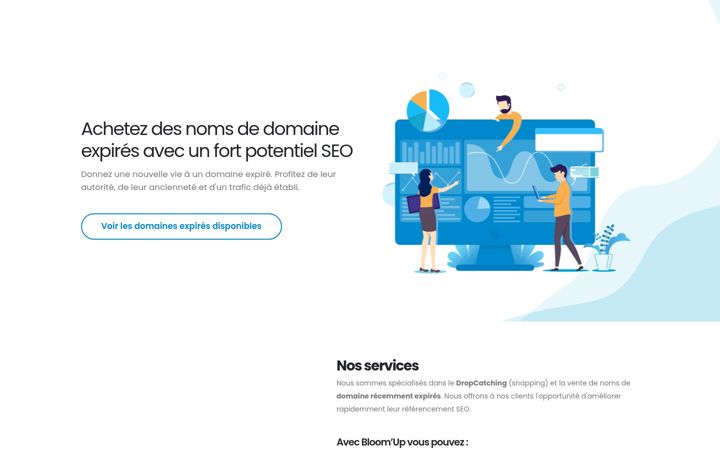 Screenshot of bloomup.net