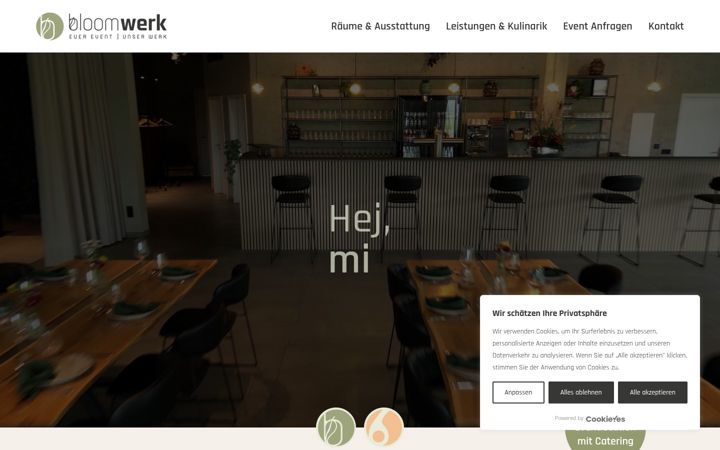 Ekrānuzņēmums no bloomwerk.events