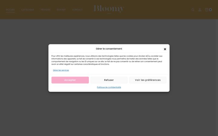 Ekrānuzņēmums no bloomy-paris.fr