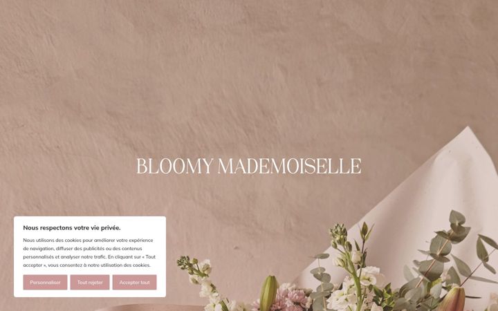 Ekrānuzņēmums no bloomymademoiselle.fr