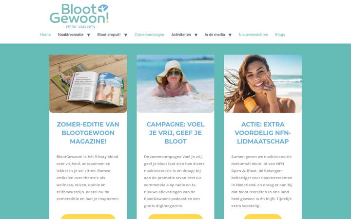 Captura de pantalla de blootgewoon.nl