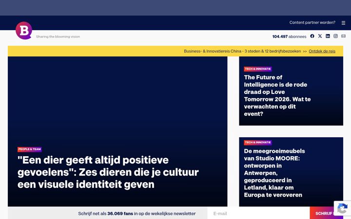 Screenshot of bloovi.nl