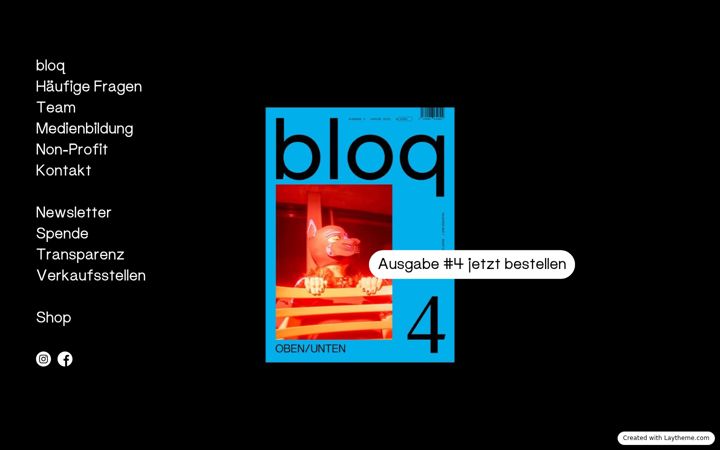 Captura de pantalla de bloqmagazin.de