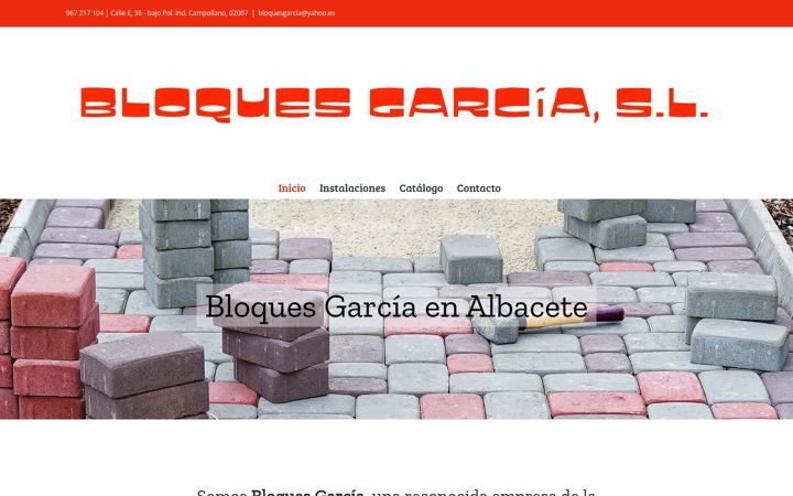 Screenshot of bloquesgarcia.es