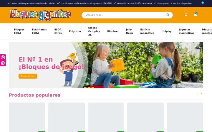 Screenshot of bloquesgigantes.es