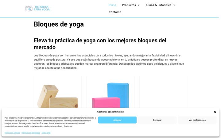 Screenshot of bloquesparayoga.com