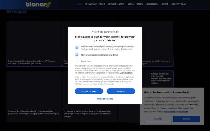 Screenshot of blorion.com.br