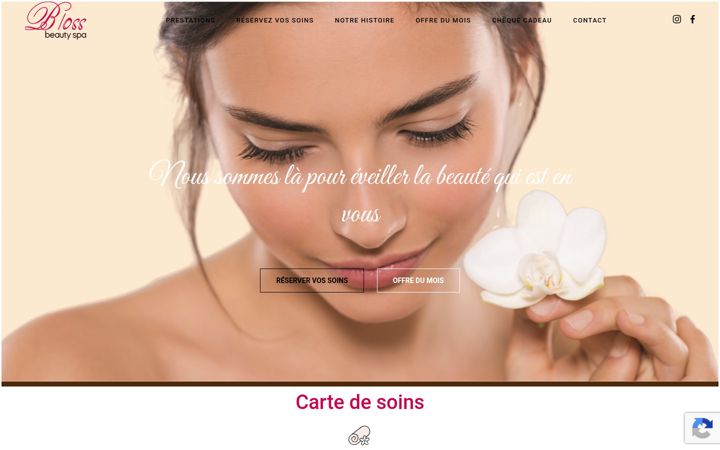 Screenshot of bloss.fr
