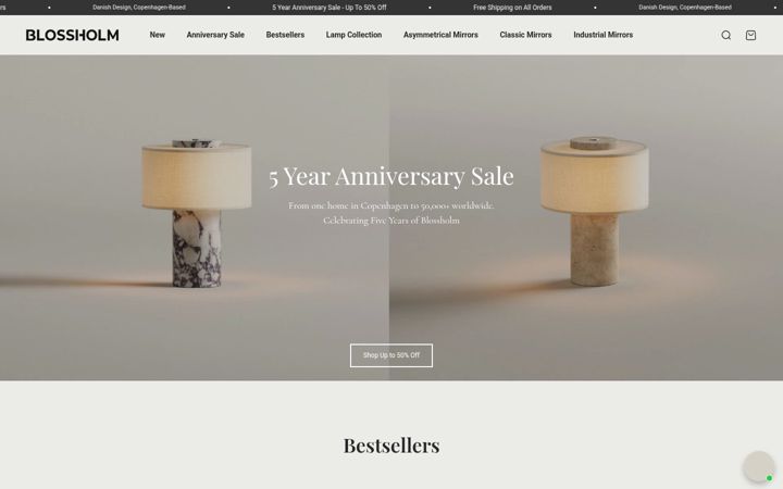 Screenshot of blossholm.de