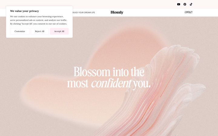 Screenshot of blossly.com