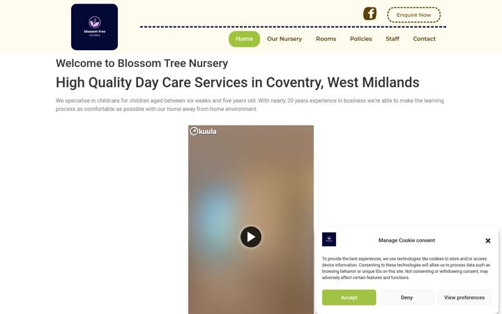 Screenshot of blossom-tree-nursery.co.uk