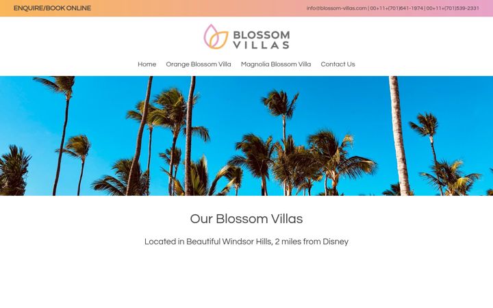 Screenshot of blossom-villas.com
