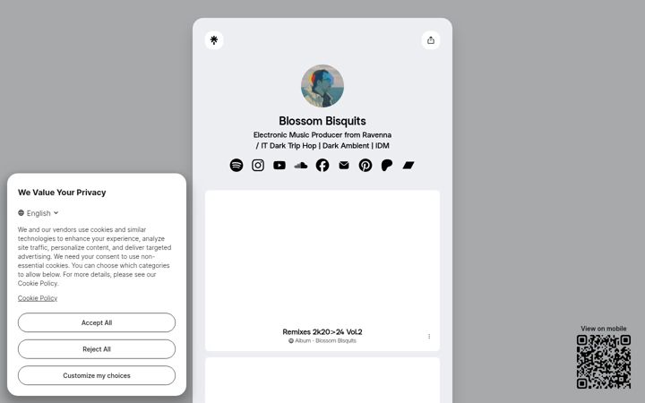 Screenshot of blossombisquits.it