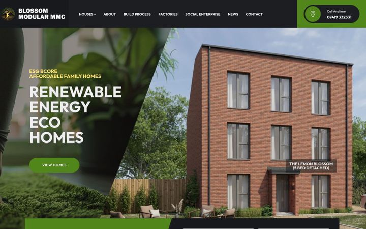 Screenshot of blossommodularmmc.co.uk