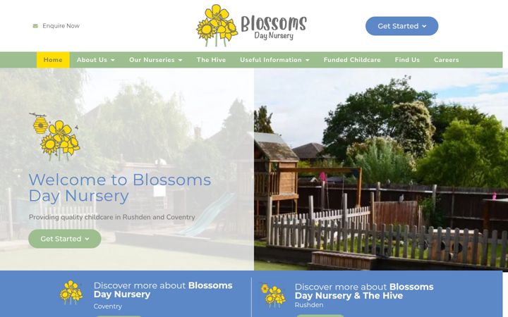 Screenshot of blossoms-day-nursery.com