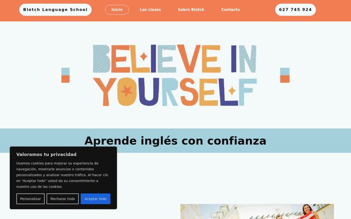 Screenshot of blotchlanguageschool.es