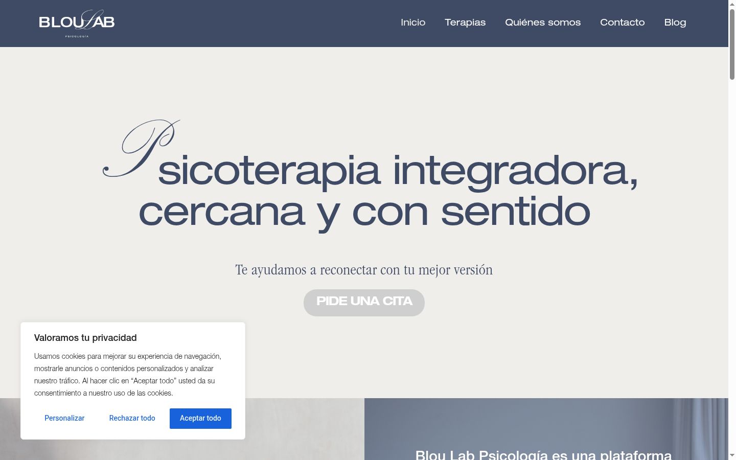 Screenshot tal-banner tal-kunsens muri qabel kwalunkwe interazzjoni