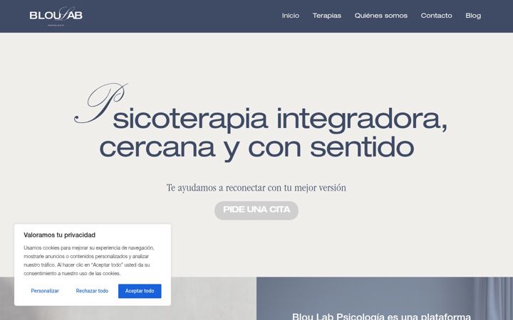 Screenshot of bloulabpsicologia.com