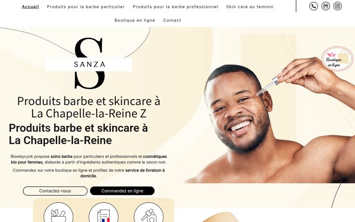 Screenshot of blowck-cosmetique.fr