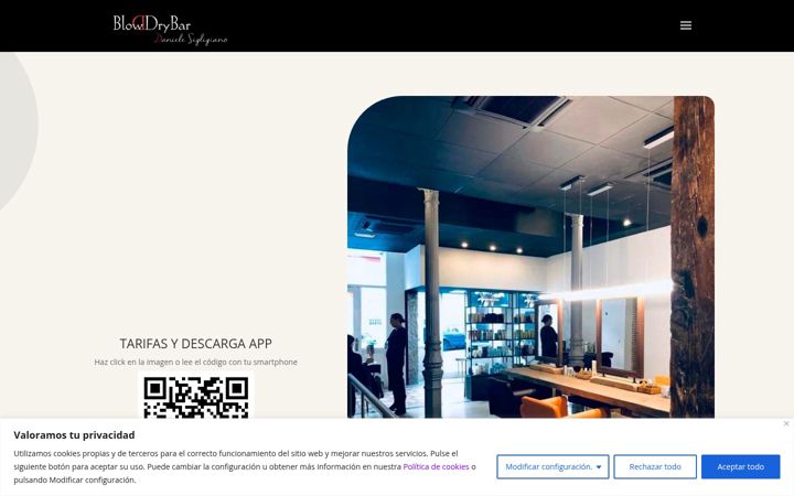 Screenshot of blowdrybar.es