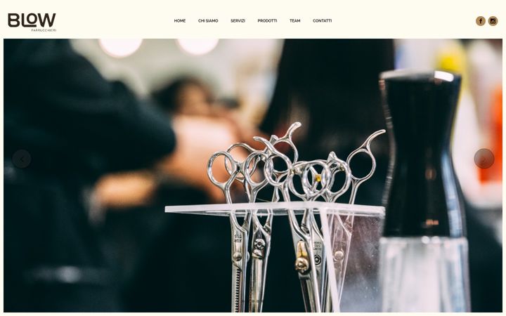 Screenshot of blowparrucchieri.com