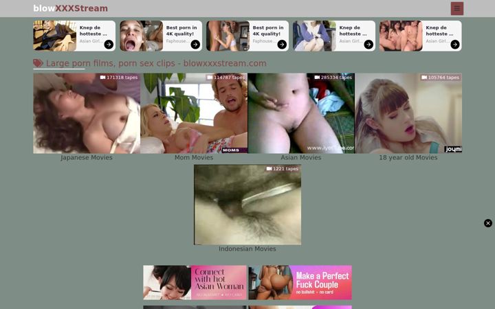 Skærmbillede af blowxxxstream.com