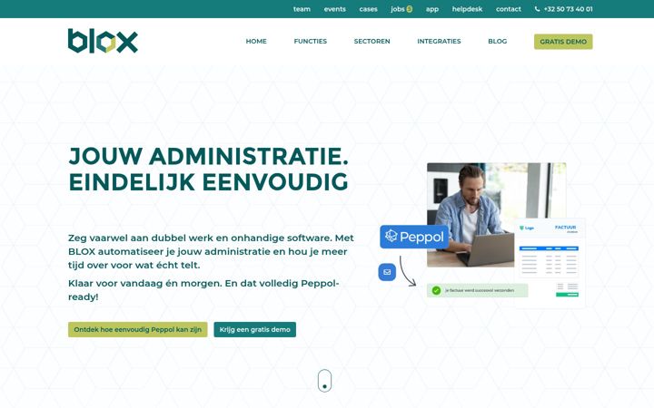 Screenshot of blox-software.be