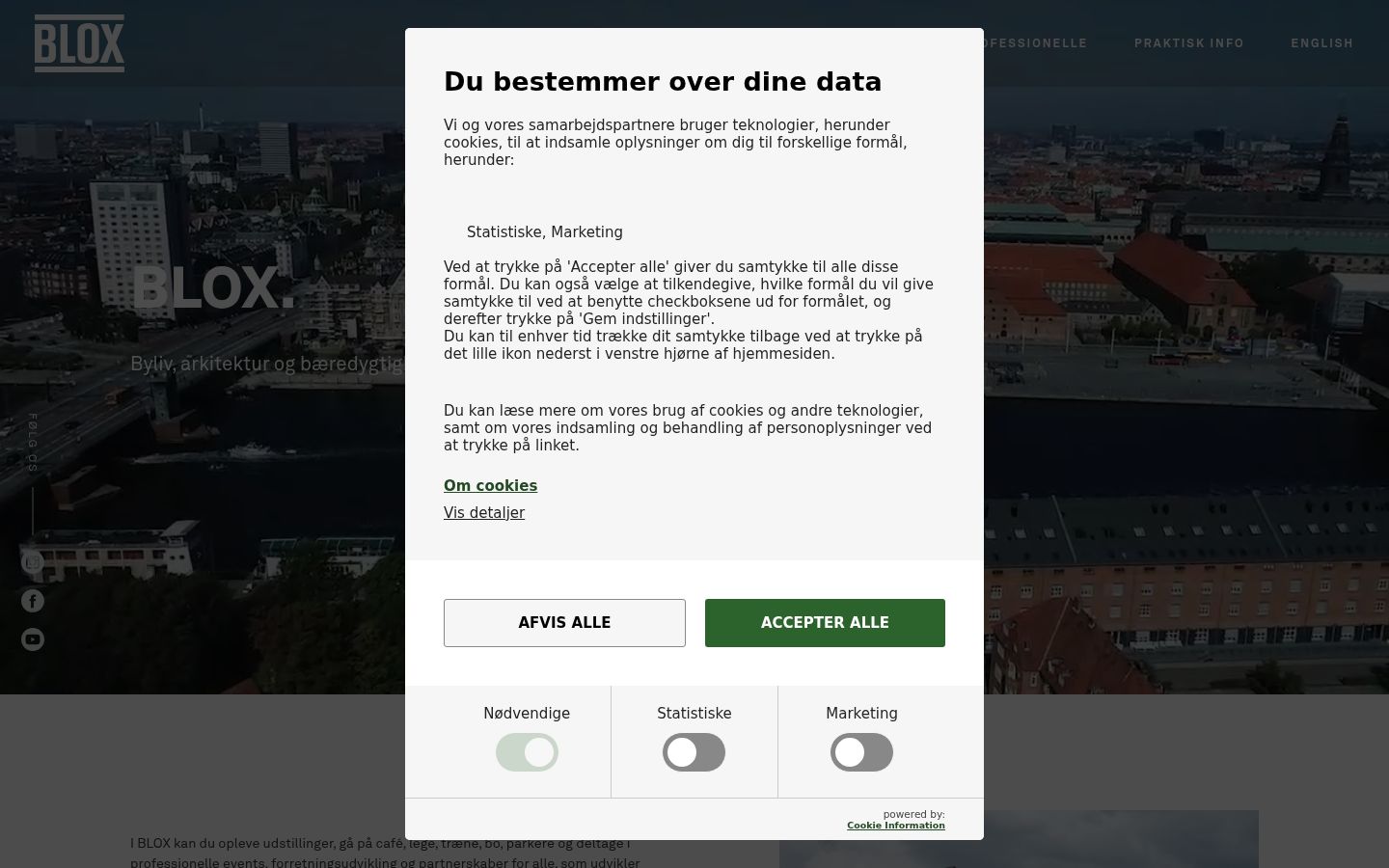 Capture d'écran de la bannière de consentement affichée avant toute interaction