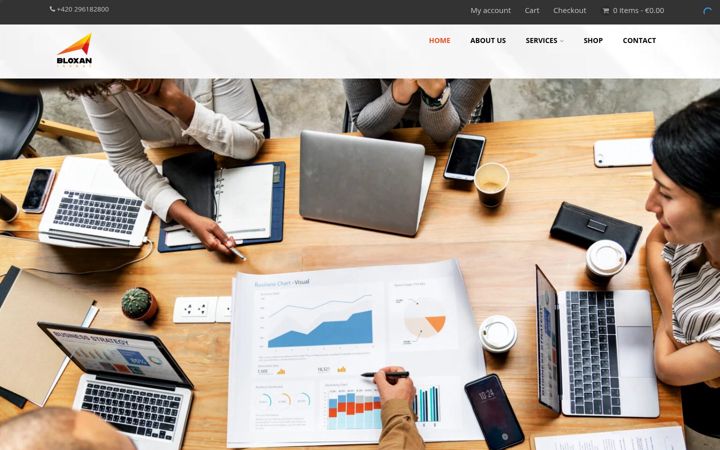 Ekrānuzņēmums no bloxaninvest.com
