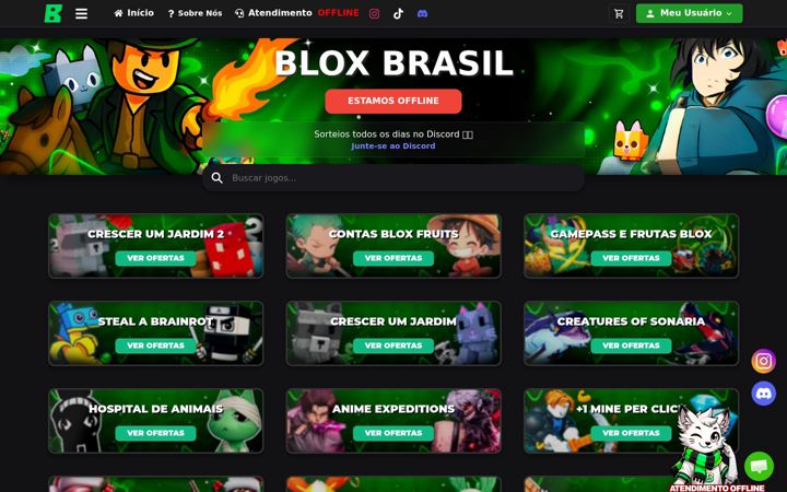 Screenshot of bloxbrasil.com.br