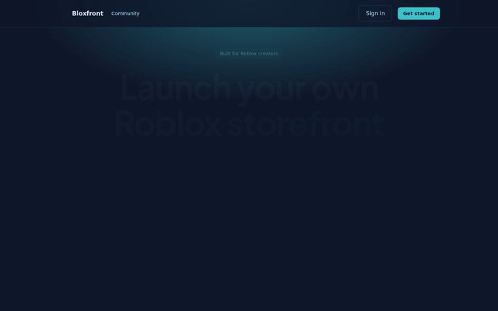 Ekrānuzņēmums no bloxfront.com