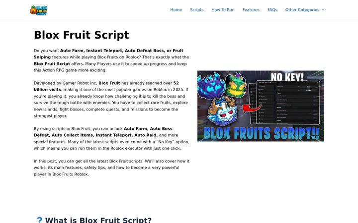 Screenshot of bloxfruitscript.dev