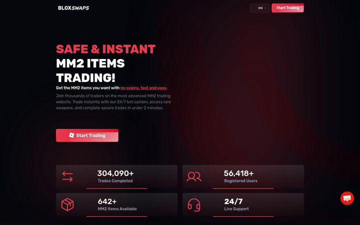 Screenshot of bloxswaps.com