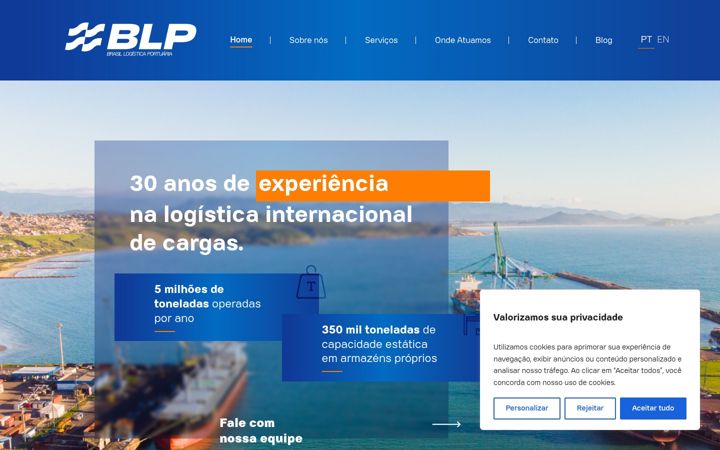 Screenshot of blp.log.br