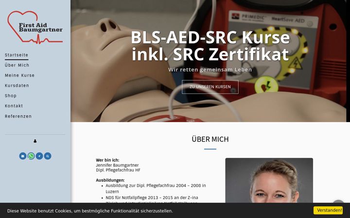 Screenshot of bls-kurs.ch