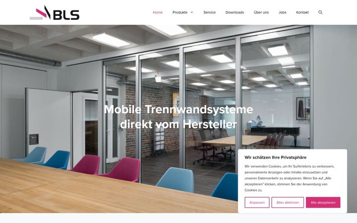 Zrzut ekranu bls-mobile.de